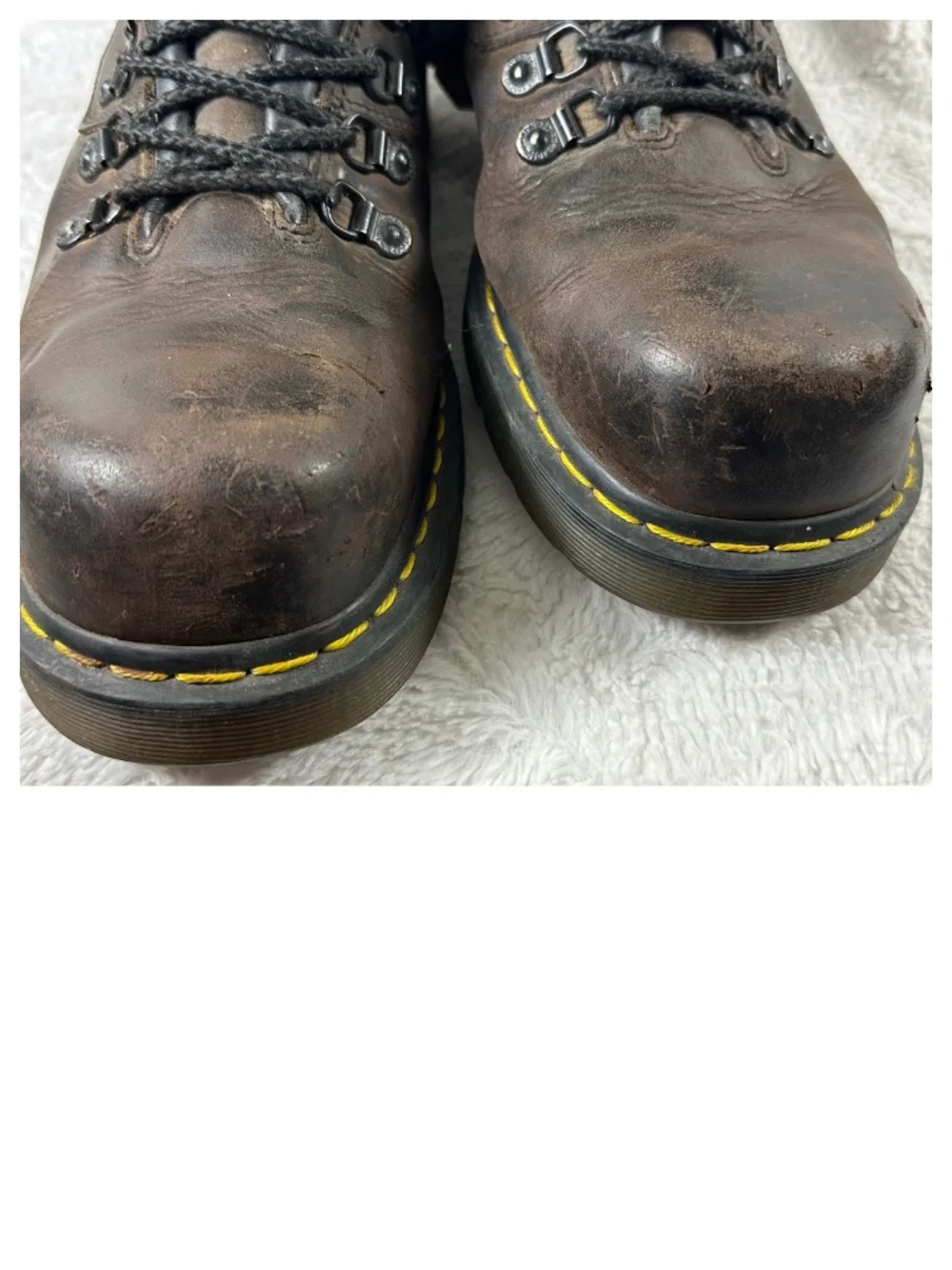 Dr. Martens Steel Toe Work Boots Mens Sz 11 Leather Brown Industrial Safety 8836